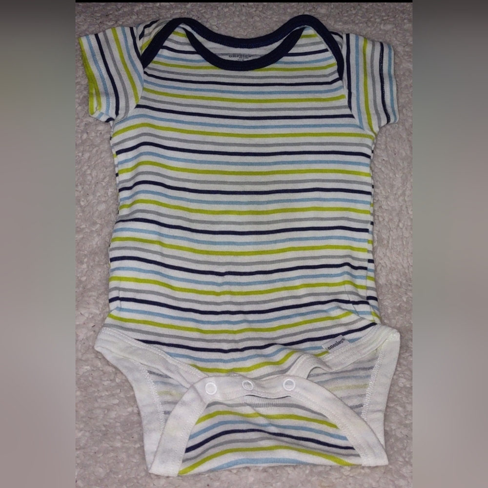 Onesies Striped Baby One Piece Size 12M